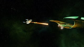 Enterprise E vs Romulan attackers  Pt II [upl. by Noyar520]