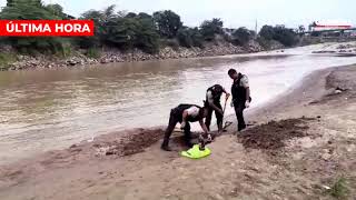 Una osamenta fue encontrada en el río Jubones [upl. by Avad437]