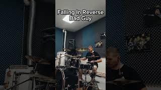 Falling In Reverse  Bad Guy drum cover drumcover drums fallinginreverse ronnieradke shorts [upl. by Zurc]