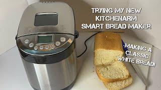 KITCHENARM 29in1 SMART Bread Maker Machine  Unboxing Setup  Making White Bread  First Loaf [upl. by Esom429]