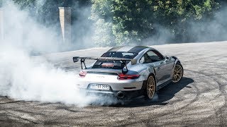 Porsche 991 GT2RS MAD DONUTS DRIFTS and LAUNCHES [upl. by Nera124]