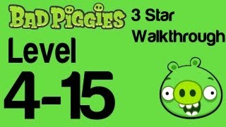 Bad Piggies 415 Flight in the Night Level 315 3 Star Walkthrough  WikiGameGuides [upl. by Ykcir]