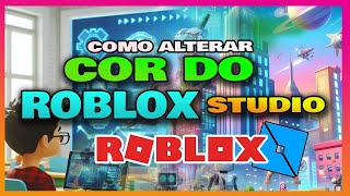 Como mudar a cor do Roblox Studio em menos de 40s roblox robloxstudio [upl. by Ardnu428]