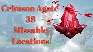 Crimson agate Genshin impact Hidden locations you might be missing Guide [upl. by Akimaj3]