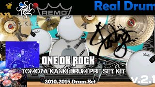 ONE OK ROCK Tomoya Kankis Drum Kit Sakae Pacd sonic blue model Real Drum Kit realdrum kit [upl. by Gnah613]