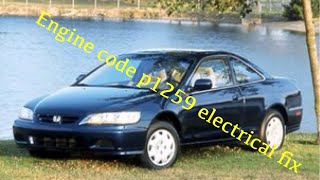 Engine code p1259 VTEC electrical fix2002 Honda Accord 23l 4cyl [upl. by Phail]