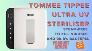 Tommee Tippee Ultra UV Steriliser Review A GameChanger for Baby Bottle Hygiene UVSteriliser [upl. by Ladnor]