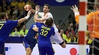 EHF EURO 2014  CROATIA vs SWEDEN  Preliminary Round Group D [upl. by Sehcaep]