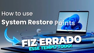 Como USAR o Ponto de RESTAURAÇÃO AVANÇADO do Windows 10 e 11 ADEUS PROBLEMAS no PC [upl. by Luana91]