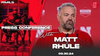 Nebraska Football Matt Rhule Rutgers press conference Sept 30 2024 [upl. by Mortie]