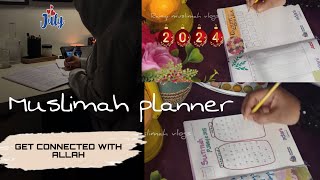 Plan with meJuly month plannermuslimah plannerislamic plannerhow to plan your monthmuslimah [upl. by Avalsorim722]