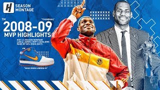 LeBron James BEST MVP Highlights amp Moments from 200809 NBA Season UNREAL Plays Total Domination [upl. by Rramed]