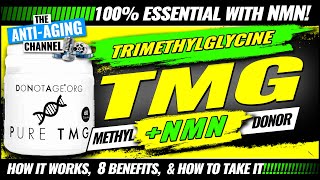 TMG  TRIMETHYLGLYCINE  Essential With NMN  Dr David Sinclair  Anti Aging Supplement [upl. by Convery46]