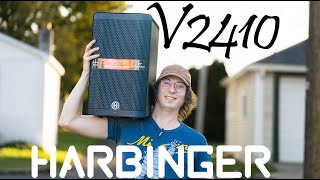 The New Harbinger V2410 powered speaker review and teardown [upl. by Lodnar]