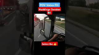 POV Driving Volvo Huddinge Sweden 🇸🇪 automobile trucker truckdriver ets2 pov shorts volvo fh [upl. by Aizan]