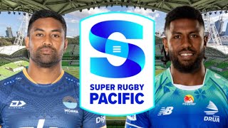 MOANA PASIFIKA vs FIJIAN DRUA Super Rugby Pacific 2024 Live Commentary [upl. by Atalante]