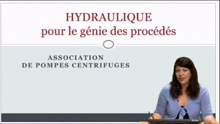 HYDRAULIQUE  associations de pompes centrifuges [upl. by Nuawed]