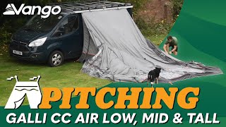 Vango Galli CC Air Awning Pitching amp Packing Video [upl. by Chemar]