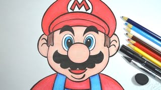 Como desenhar o Mario Bros  passo a passo [upl. by Chester828]