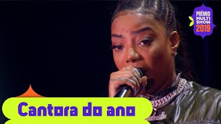 Ludmilla ganha dois prêmios na noite Música Chiclete e Cantora do Ano  Prêmio Multishow 2019 [upl. by Grishilde]