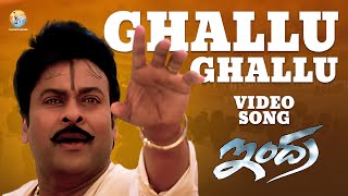 Ghallu Ghallu Full Video Song  Indra  Chiranjeevi  Mani Sharma  B Gopal  S P Balasubrahmanyam [upl. by Enitsirhc501]