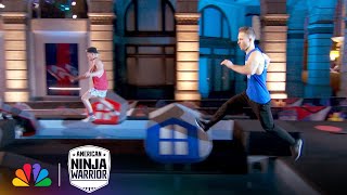 Kai Beckstrand Goes TURBO Versus EPIC Father of Four  American Ninja Warrior  NBC [upl. by Eppesuig]