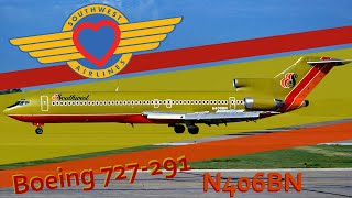 The Oddball in the Herd When Southwest Flew a Braniff 727 N406BN [upl. by Launam]