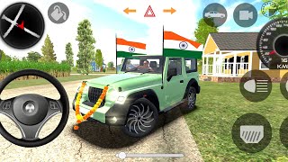 Mahindra Modified New Thar 4X4 Cars Simulator DJ Song Indian Car Game Android Gameplay [upl. by Yusuk580]