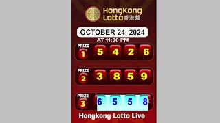 Hongkong Lotto Live October 24 2024  Lotto Live [upl. by Anaed]