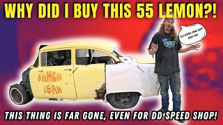 CAN WE SAVE IT 55 Chevy Drag Car Too Far Gone For DD Speed Shop [upl. by Wynny]