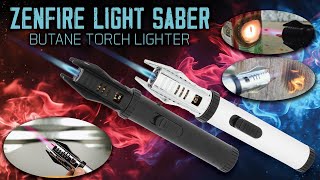 BudK Zenfire Light Saber Butane Torch Lighter [upl. by Alegre]