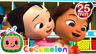 Valentines Day Song School Edition 25 MIN LOOP  CoComelon  Nursery Rhymes with Nina [upl. by Freberg887]