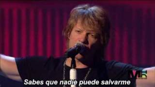 BON JOVI Unplugged quotBad Namequot Jazzscented subtitulos español [upl. by Estis]