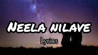 Neela Nilave Song Lyrics  RDX  Shane Nigam  Mahima Nambiyar  Sam C S [upl. by Adnwahsal695]