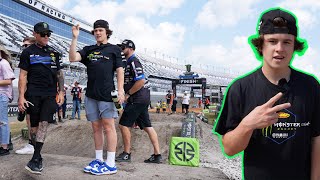 Haiden Deegan Daytona Supercross Track Walk Raw [upl. by Maddy]