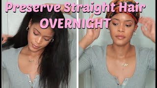 How to Preserve Straight Hair Overnight [upl. by Radmen401]