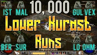 10000 Lower Kurast Runs  Diablo 2  Human Bot Project Ep2 [upl. by Htir]