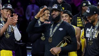 Los Angeles Lakers InSeason Tournament Trophy Presentation [upl. by Delgado]