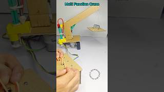 Multi Function Crane • Dc Motor  dcmotor tech youtubeshorts dcmotorproject [upl. by Rialcnis]