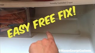 Kenmore Refrigerator Water Puddling Inside Easy Free Fix [upl. by Guenevere]