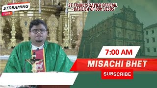 7 AM  Konkani Mass Brestar  Sadea Kallachem 30vem Satollem  Basilica of Bom Jesus  31 Oct 2024 [upl. by Wendye]