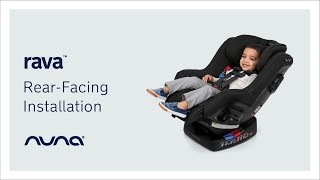 Nuna RAVA I Car Seat I Rear Facing Install [upl. by Erdeid]