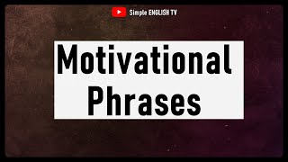 Motivational phrases English Listening Practice  Language Learning Learning English for Beginners [upl. by Abdella]