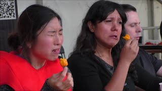 Chilli Eating Contest  Upton Cheyney Chili Festival  Sunday 13 Sept 2015 [upl. by Jovitah82]