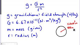 Calculating Gravitational Field Strength [upl. by Frederich]