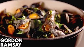 Mussels with Celery and Chilli  Gordon Ramsay [upl. by Finnegan]