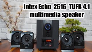 Intex Echo 2616 TUFB 4 in 1 multimedia speaker unboxing amp Review  Best budget 4 1 home theater [upl. by Ahsaelat]