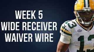 Wide Receivers To Add Waiver Wire Week 5 Fantasy Football 2024 [upl. by Loggia657]