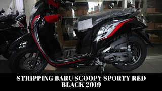 New Scoopy Sporty Red Black 2019 [upl. by Soalokin]