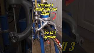 3 Methods for Perfectly Centered Side Pull Caliper Brakes shorts bike bicycle [upl. by Rosati]